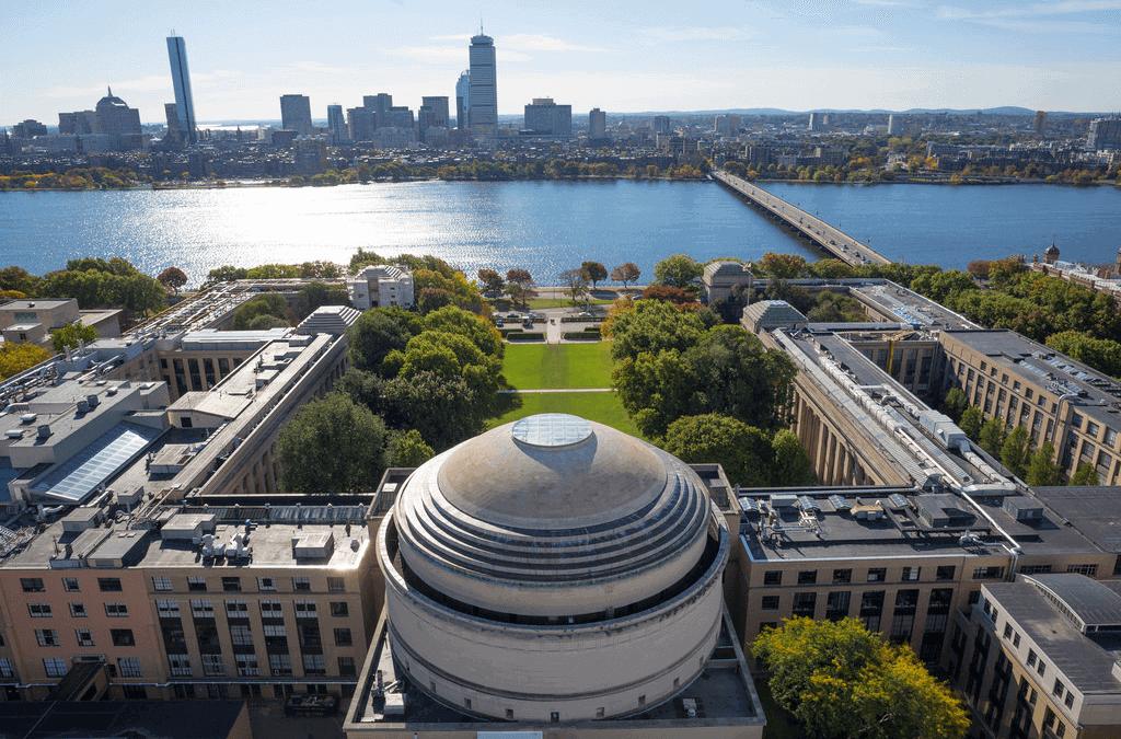Arial photo of MIT