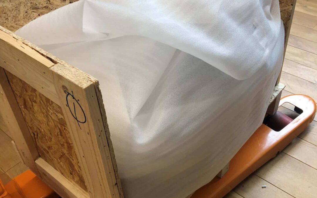 Picture of machine during delivery
