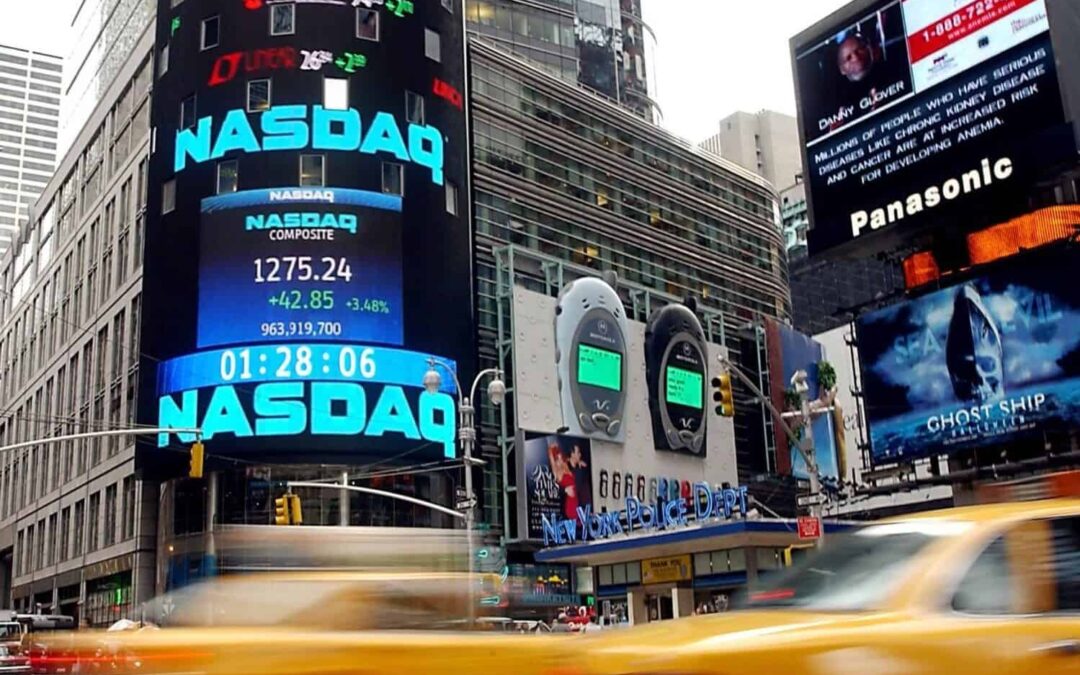 Times Square, New York - Nasdaq board